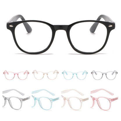 Classic Retro Rounded Reading Glasses in Crystal Pastel Colors RJ11068