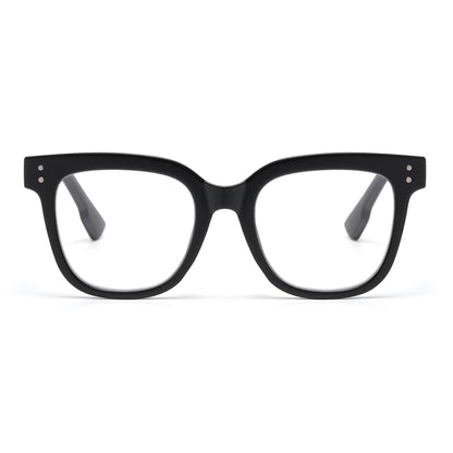Oversized Thick-Rimmed Square Reading Glasses in 10+ Custom Reading Powers RJ11093