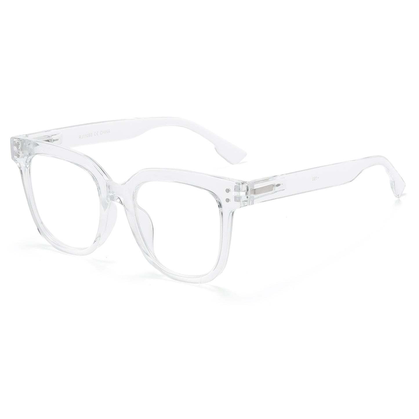 Oversized Thick-Rimmed Square Reading Glasses in 10+ Custom Reading Powers RJ11093