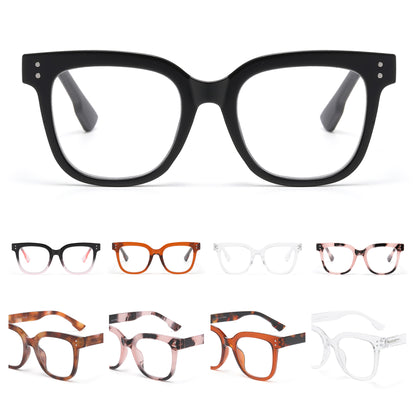 Oversized Thick-Rimmed Square Reading Glasses in 10+ Custom Reading Powers RJ11093