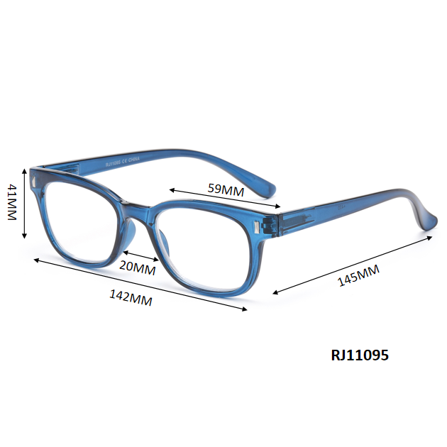 Retro Square Reading Glasses in 10+ Custom Reading Powers RJ11095
