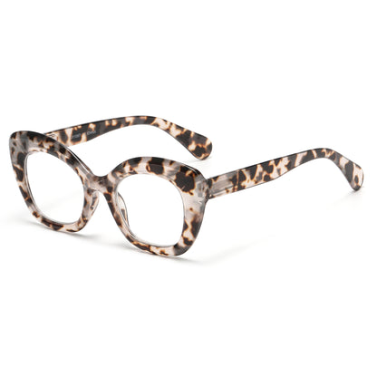 Women's Vintage Oversized Cat-Eye Reading Glasses in 10+ Custom Reading Powers RJ11097