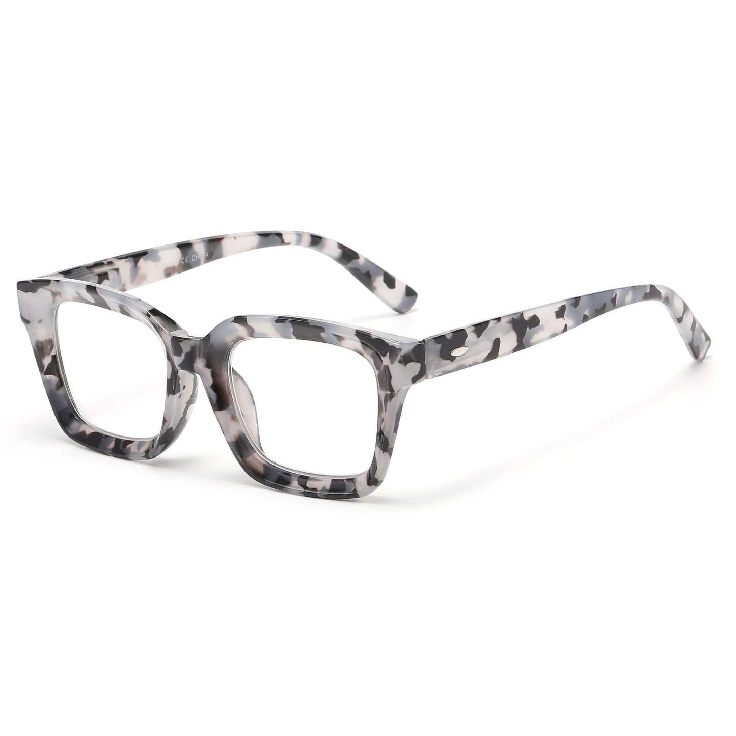 Retro Square Thick Frame Reading Glasses in 10+ Custom Reading Powers RJ11098