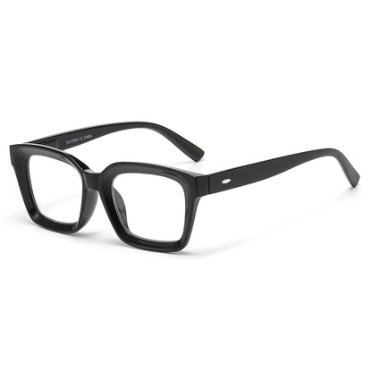 Retro Square Thick Frame Reading Glasses in 10+ Custom Reading Powers RJ11098