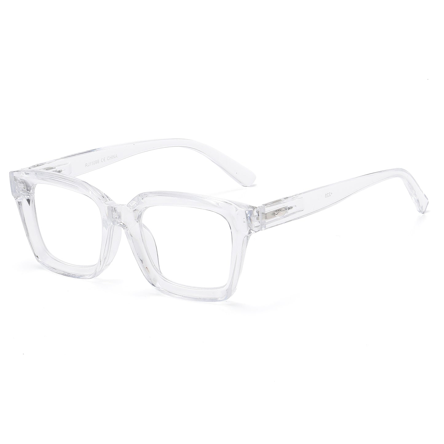 Retro Square Thick Frame Reading Glasses in 10+ Custom Reading Powers RJ11098