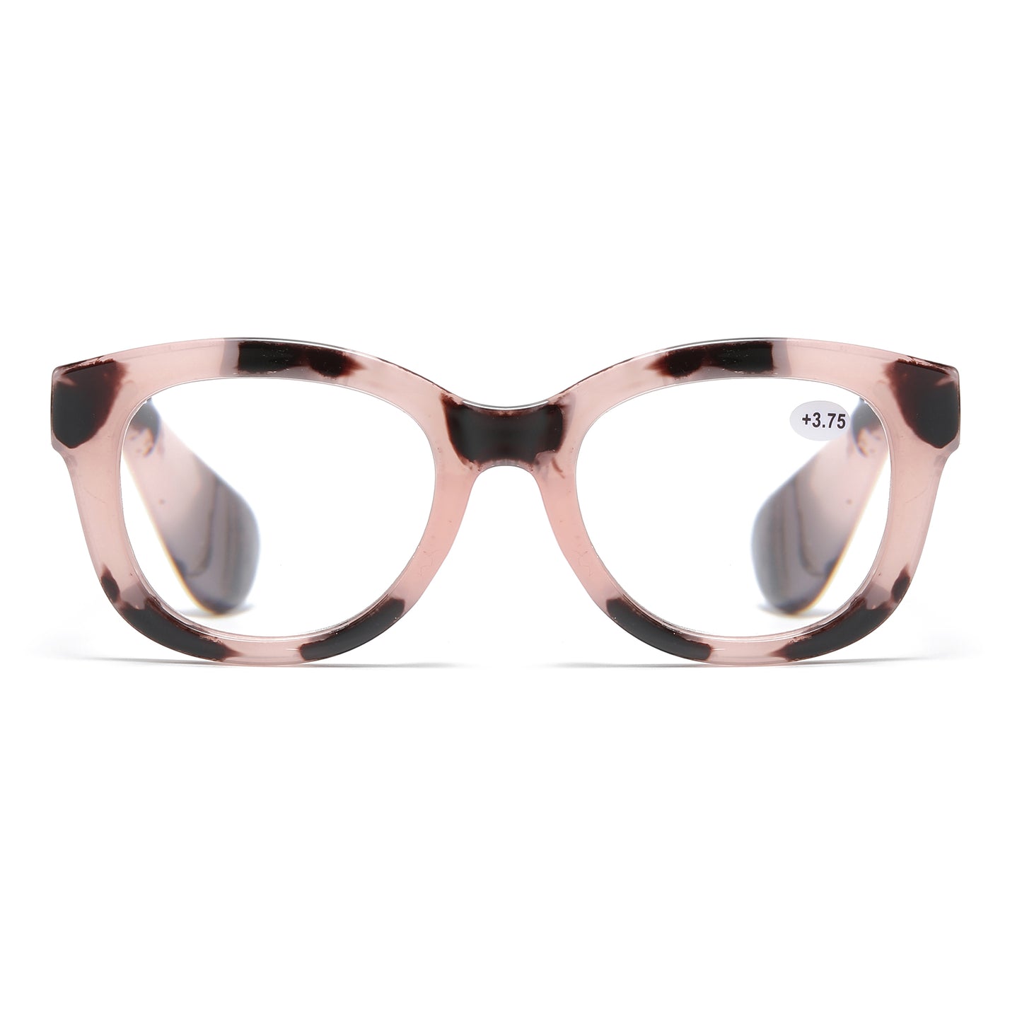 Unisex Retro Round-Square Reading Glasses with Thick Temples RJ11099