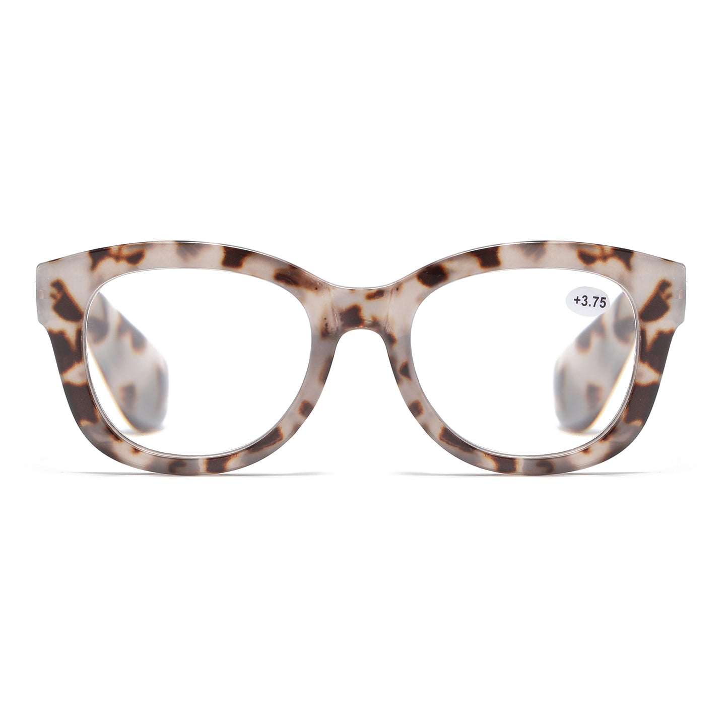 Unisex Retro Round-Square Reading Glasses with Thick Temples RJ11099