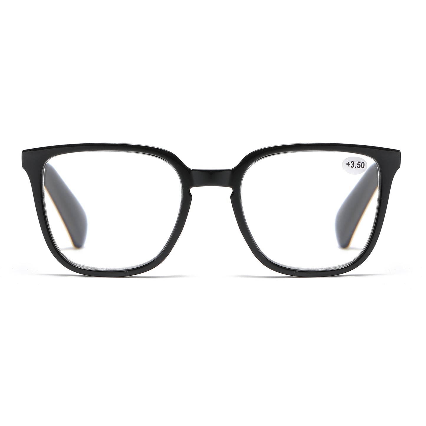 Unisex Minimalist Square Reading Glasses with Slim Comfort Fit Temples RJ11101