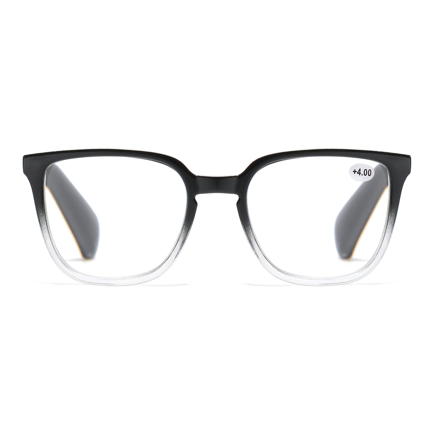 Unisex Minimalist Square Reading Glasses with Slim Comfort Fit Temples RJ11101