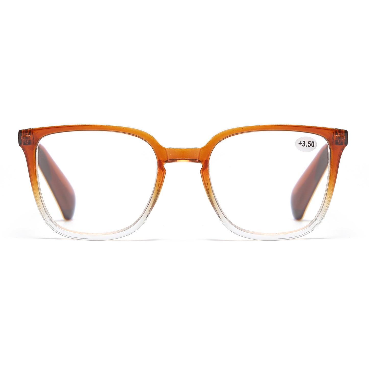 Unisex Minimalist Square Reading Glasses with Slim Comfort Fit Temples RJ11101