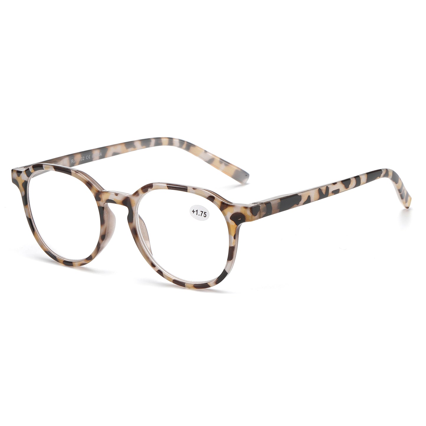 Retro Round Reading Glasses Lightweight Frame with Classic Keyhole Bridge Details RJ11102