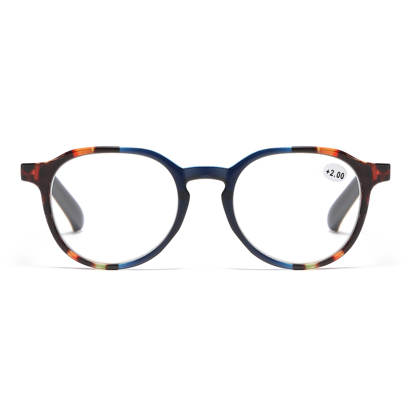 Retro Round Reading Glasses Lightweight Frame with Classic Keyhole Bridge Details RJ11102