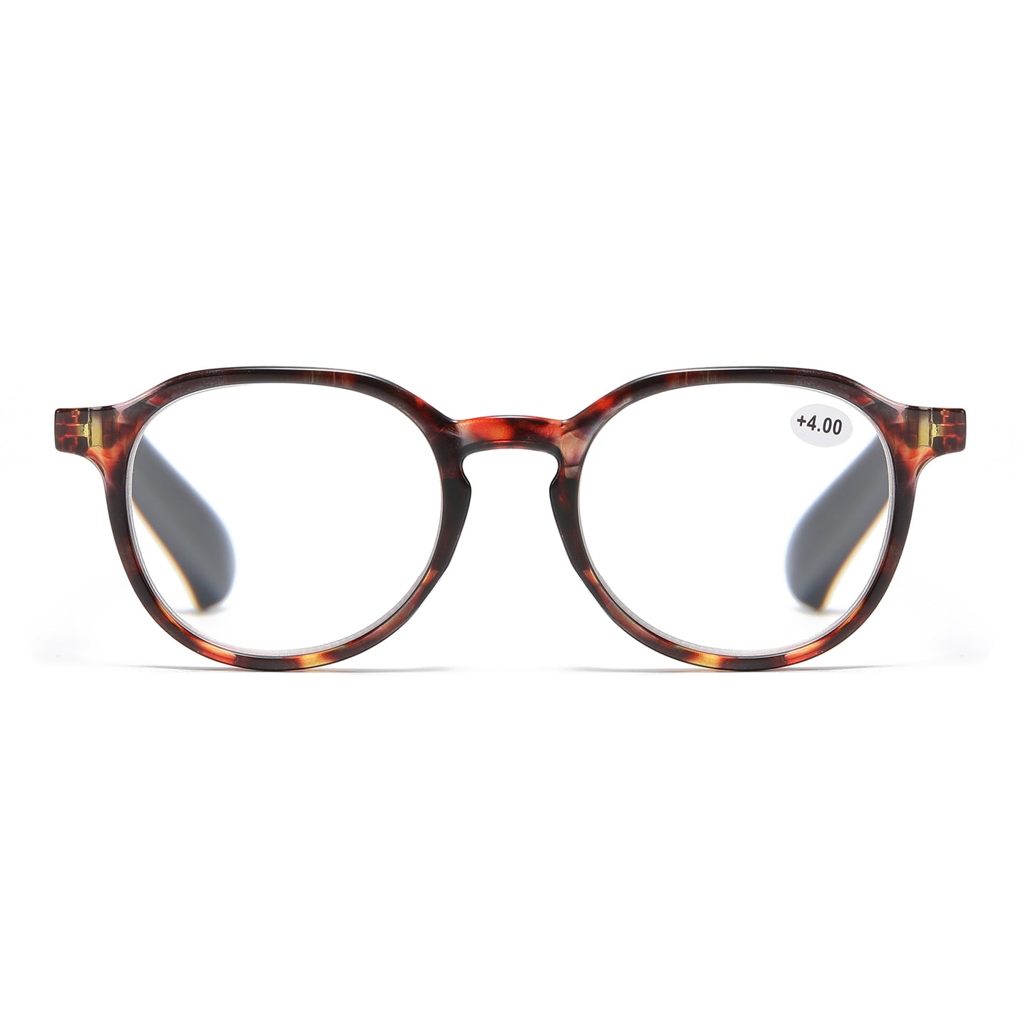 Retro Round Reading Glasses Lightweight Frame with Classic Keyhole Bridge Details RJ11102