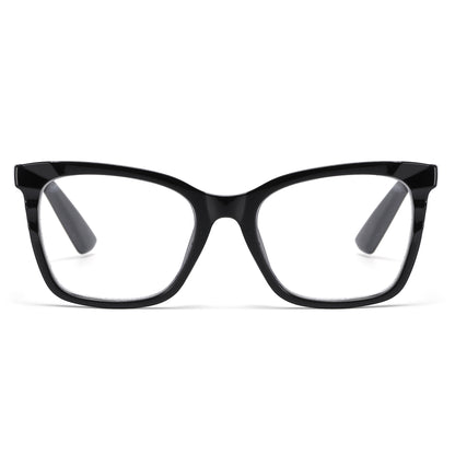 Women's Essential Cat-Eye Custom Reading Glasses in Turtoise and Classic Black RJ11105