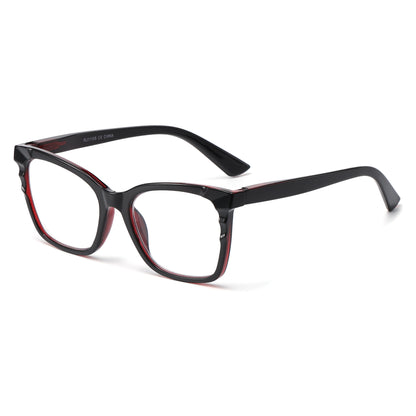 Women's Essential Cat-Eye Custom Reading Glasses in Turtoise and Classic Black RJ11105