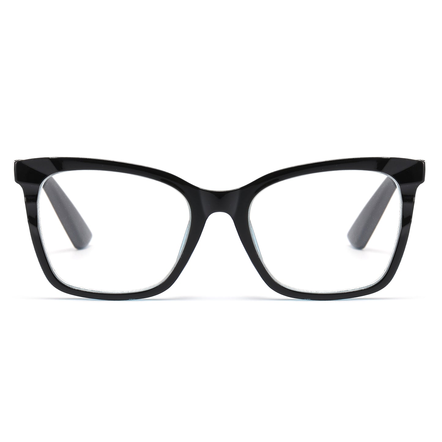 Women's Essential Cat-Eye Custom Reading Glasses in Turtoise and Classic Black RJ11105
