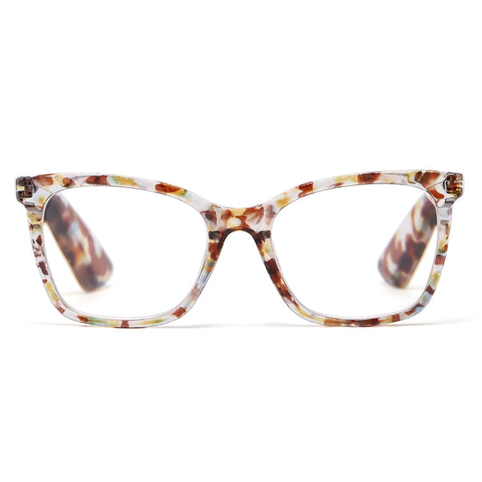 Women's Essential Cat-Eye Custom Reading Glasses in Turtoise and Classic Black RJ11105
