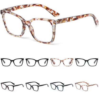Women's Essential Cat-Eye Custom Reading Glasses in Turtoise and Classic Black RJ11105