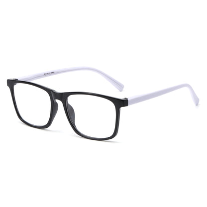 Unisex Square Frame Two-Tone Reading Glasses in 10+ Custom Reading Powers RJ11106