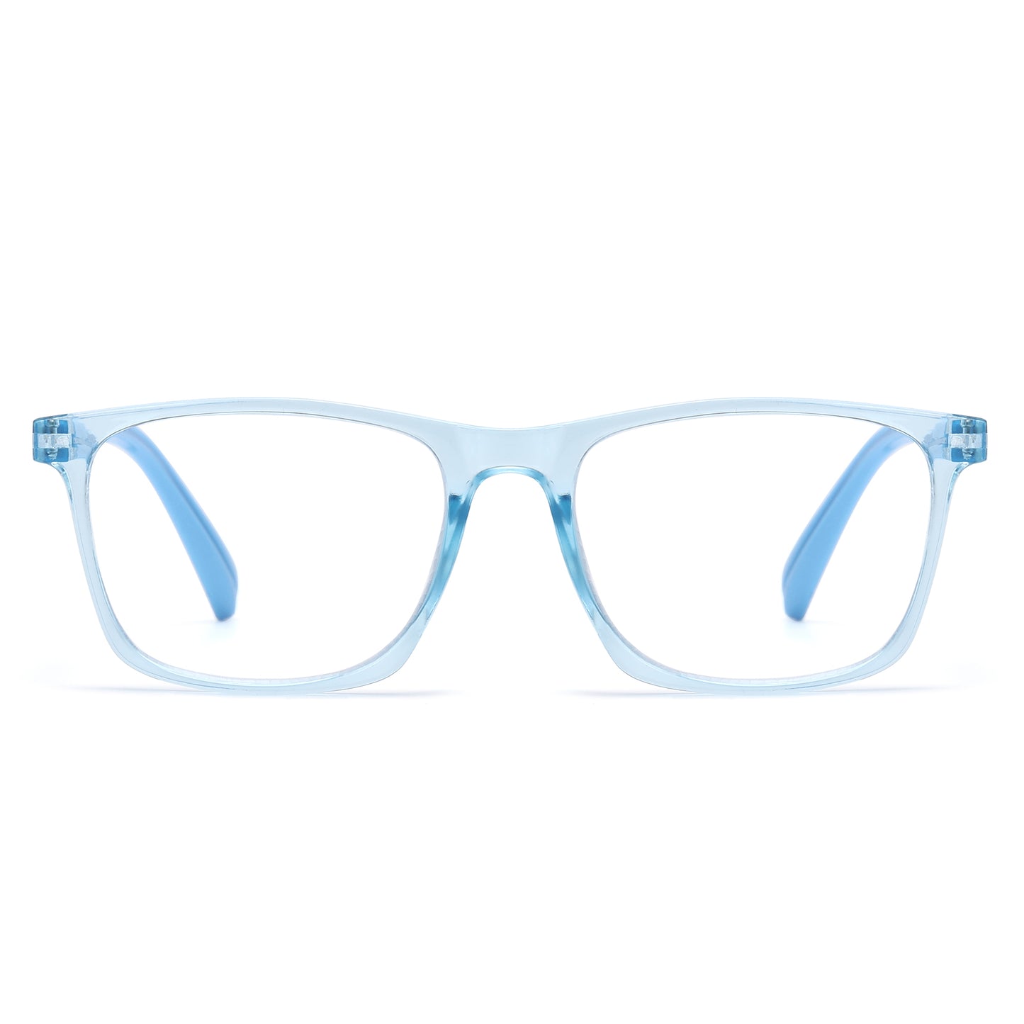 Unisex Square Frame Two-Tone Reading Glasses in 10+ Custom Reading Powers RJ11106