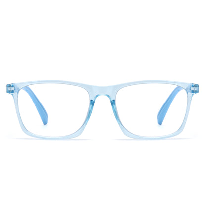 Unisex Square Frame Two-Tone Reading Glasses in 10+ Custom Reading Powers RJ11106