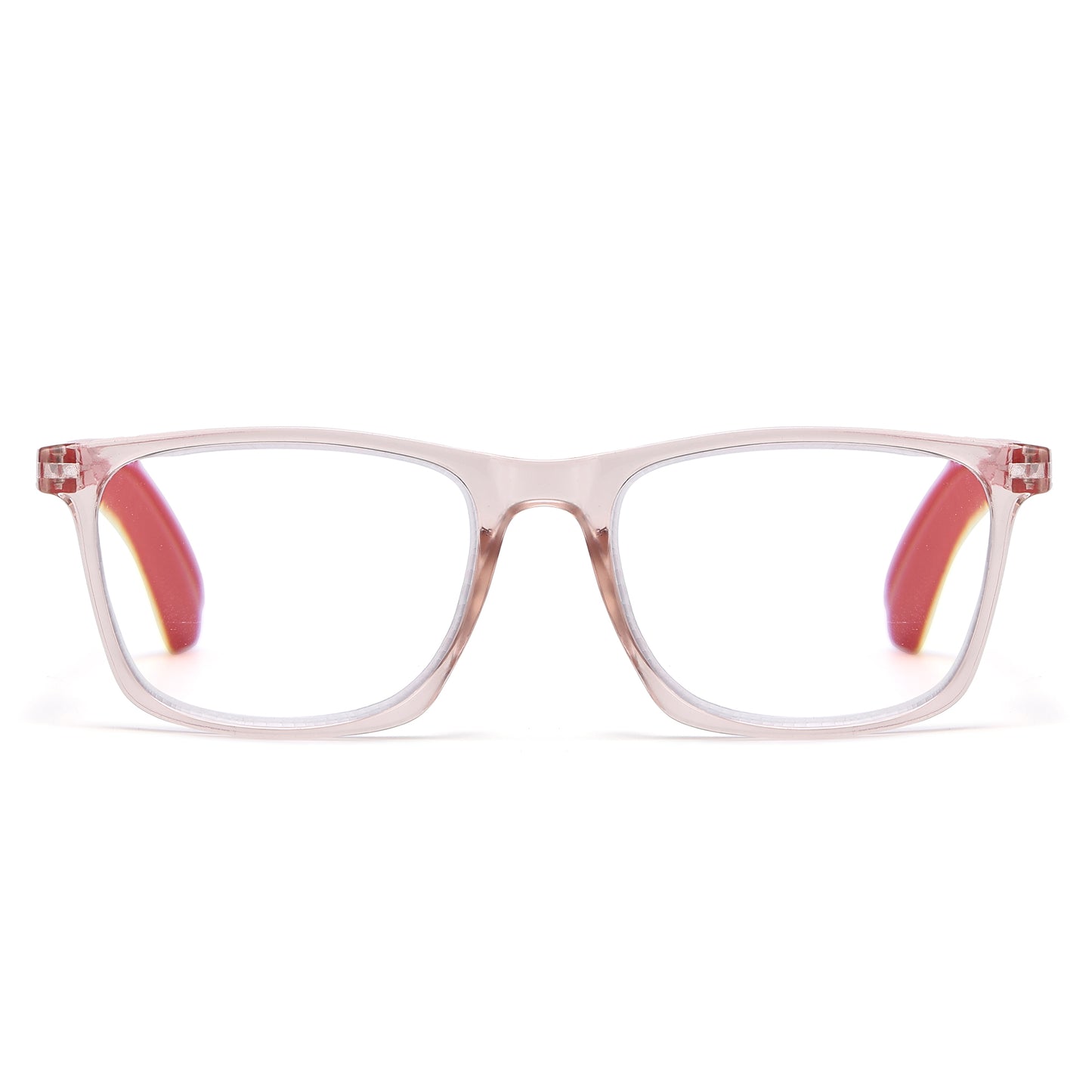 Unisex Square Frame Two-Tone Reading Glasses in 10+ Custom Reading Powers RJ11106