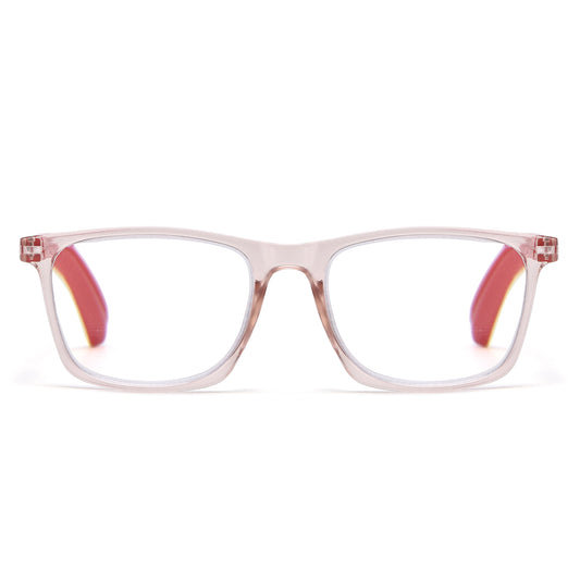 Unisex Square Frame Two-Tone Reading Glasses in 10+ Custom Reading Powers RJ11106