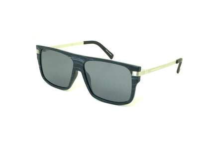 Urban Square Mirrored Sunglasses with Lightweight Metal Temples SK10477