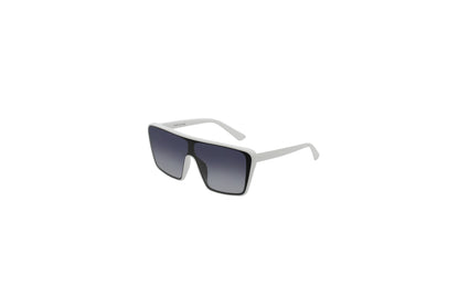 Modern Retro Square Shield Sunglasses with Flat Top Oversized Frames SK10632