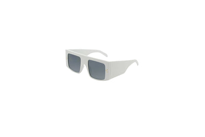 Wide Square Statement Sunglasses with Gold Stud Details SK10634