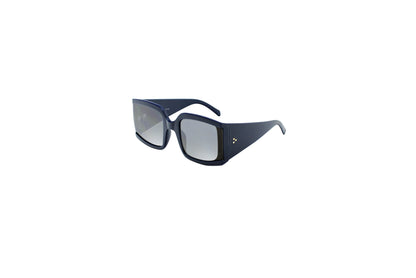 Women's Oversized Statement Square Sunglasses with Thick Frame and Triple Stud Detail SK10635