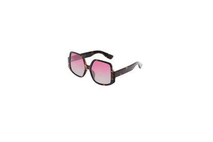 Women's Oversized Chic Hex-Oval Sunglasses with Gradient Lens SK10637
