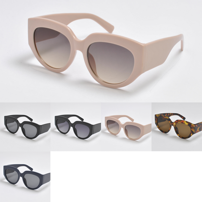 Women's Thick Square Cat-Eye Sunglasses with Bold Frames SK10638