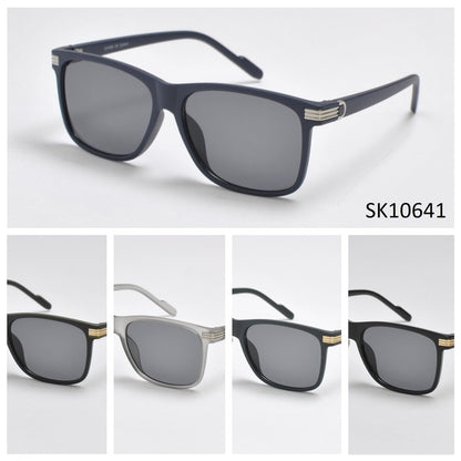 Men's Premuim Lightweight Square Sunglasses with Sleek Accents SK10641