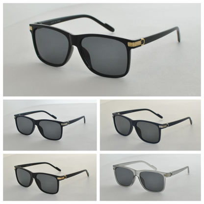 Men's Premuim Lightweight Square Sunglasses with Sleek Accents SK10641