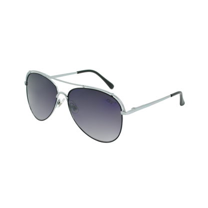 Classic Aviator Silhouette Sunglasses with Wire Wrap Detail SS10126