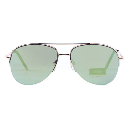 Lightweight Aviator Metal Frames with Gradient & Mirror Lenses SS10518
