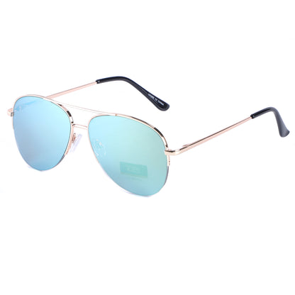 Lightweight Aviator Metal Frames with Gradient & Mirror Lenses SS10518
