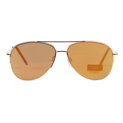 Lightweight Aviator Metal Frames with Gradient & Mirror Lenses SS10518