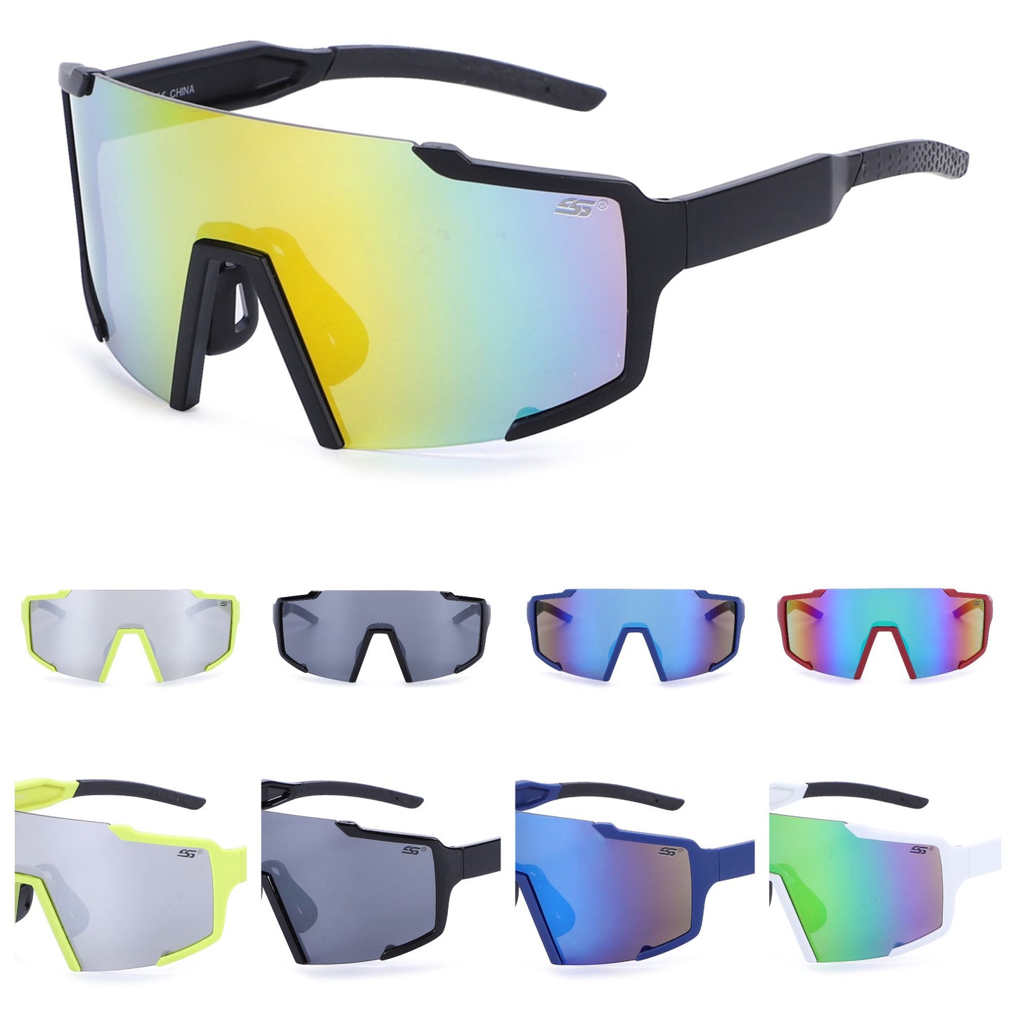 Sports Shield Wrap Around Sunglasses Wholesale SS10936