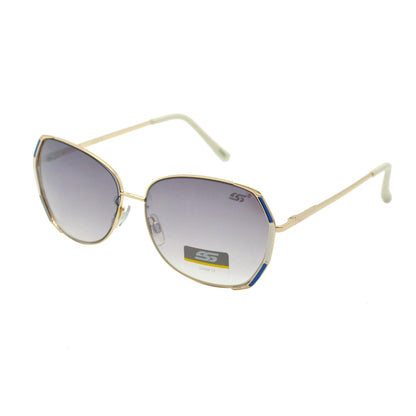Women's Hex-Butterfly Sunglasses with Gradient Lenses and Enamel Frame Detailing SS8040