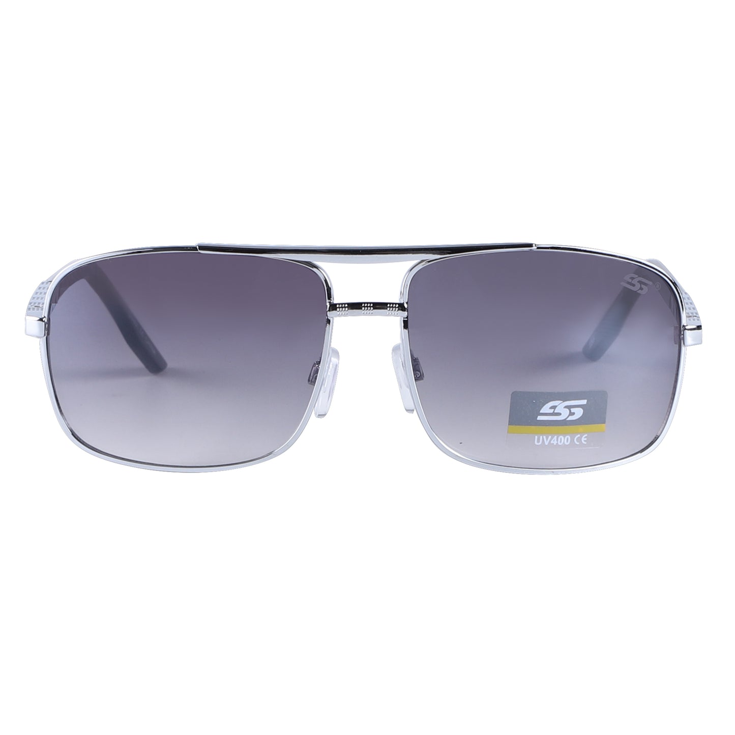 Modern Navigator Sunglasses with Square Metal Frame and Gradient Lens SS8050