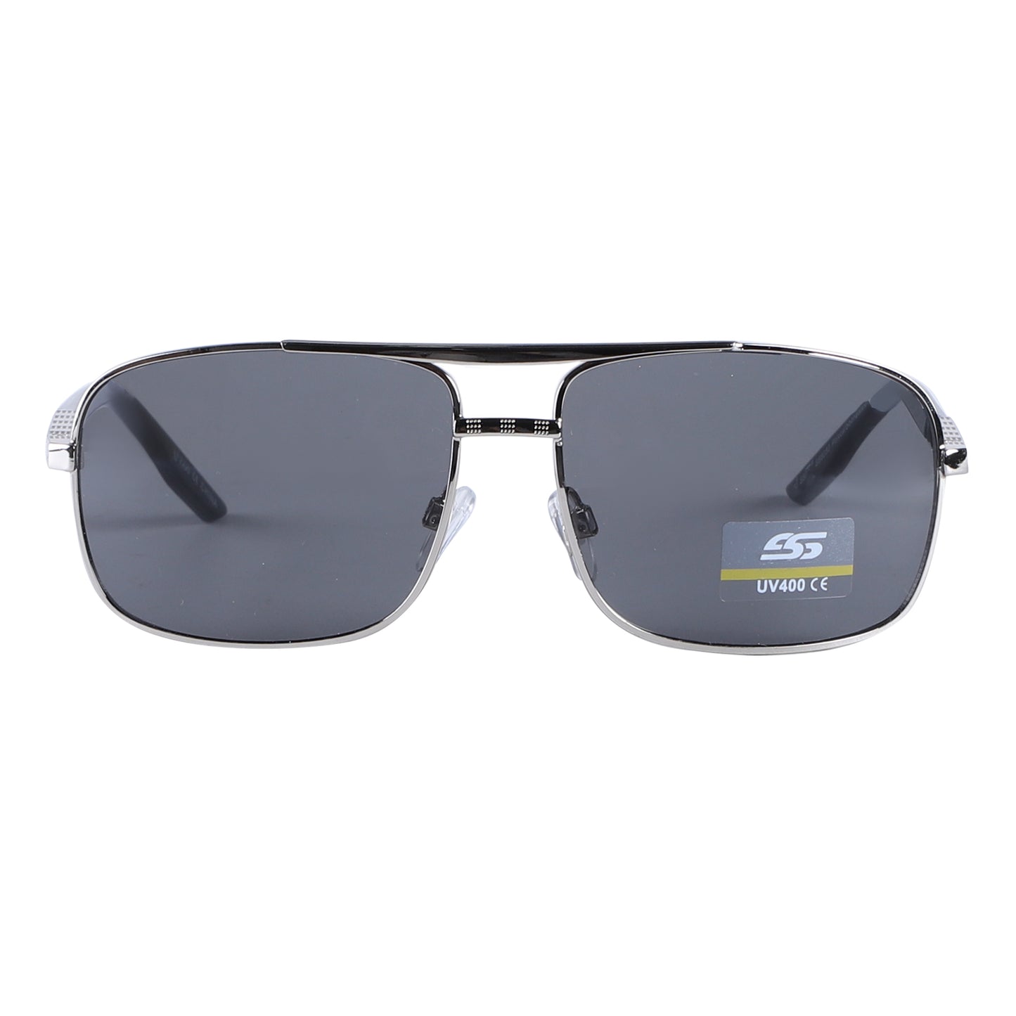 Modern Navigator Sunglasses with Square Metal Frame and Gradient Lens SS8050