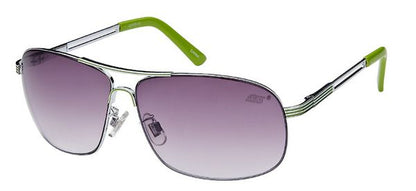Sleek Metal Wrap-Around Aviator Sunglasses with Gradient Lenses SS8053