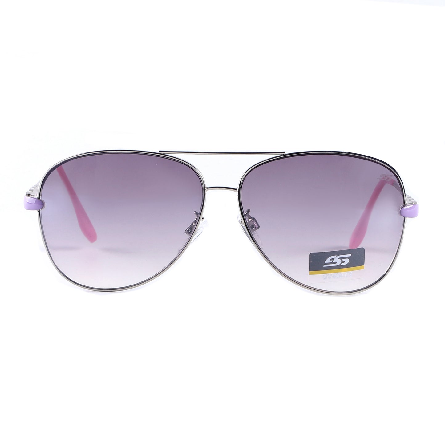 Classic Metal Aviator Sunglasses with Gradient Lenses and Unique Detailed Temples SS8054