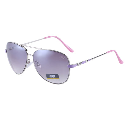 Classic Metal Aviator Sunglasses with Gradient Lenses and Unique Detailed Temples SS8054