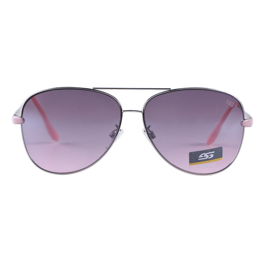 Classic Metal Aviator Sunglasses with Gradient Lenses and Unique Detailed Temples SS8054