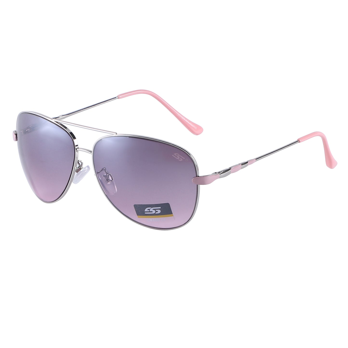 Classic Metal Aviator Sunglasses with Gradient Lenses and Unique Detailed Temples SS8054