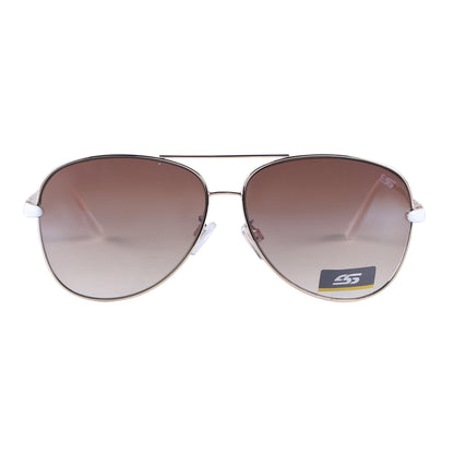 Classic Metal Aviator Sunglasses with Gradient Lenses and Unique Detailed Temples SS8054