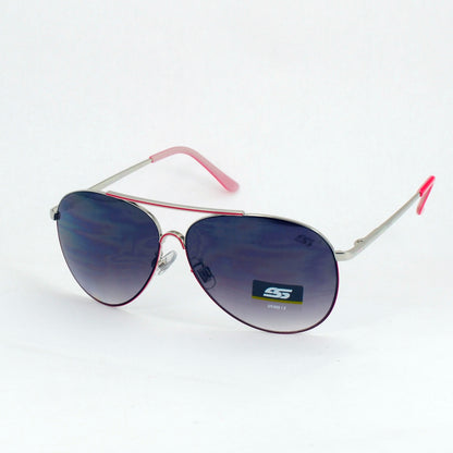 Unisex Slim Frame Tear-Drop Aviators Sunglasses with Gradient Lens SS8064